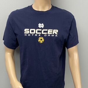 Champion, Notre Dame Soccer T-Shirt - Navy Blue